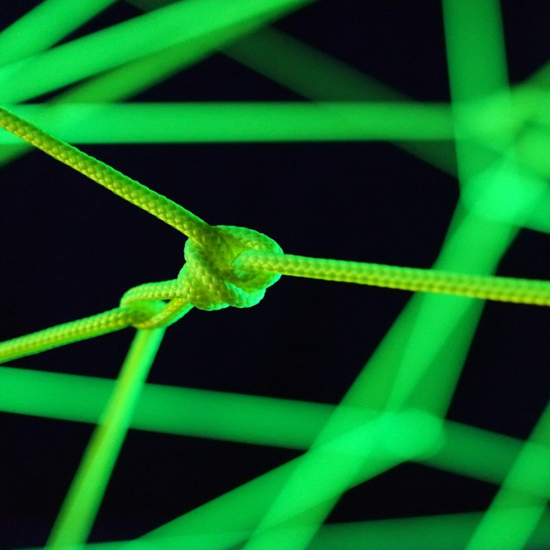 abstract blue network nodes